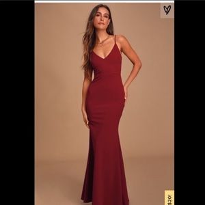 Lulu’s Infinite Glory Dress (Wine Red)